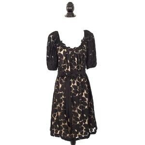 Karen Kane - Women's Black and Tan Dress